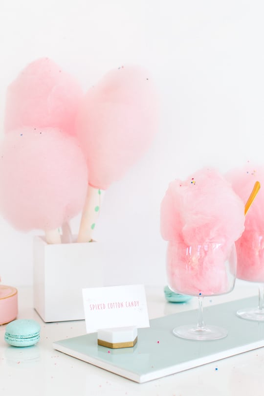 How To Make Spiked Cotton by Top Houston Lifestyle Blogger Ashley Rose #cottoncandy #floss #party #fun #spiked #diy #recipe #infused #sugar