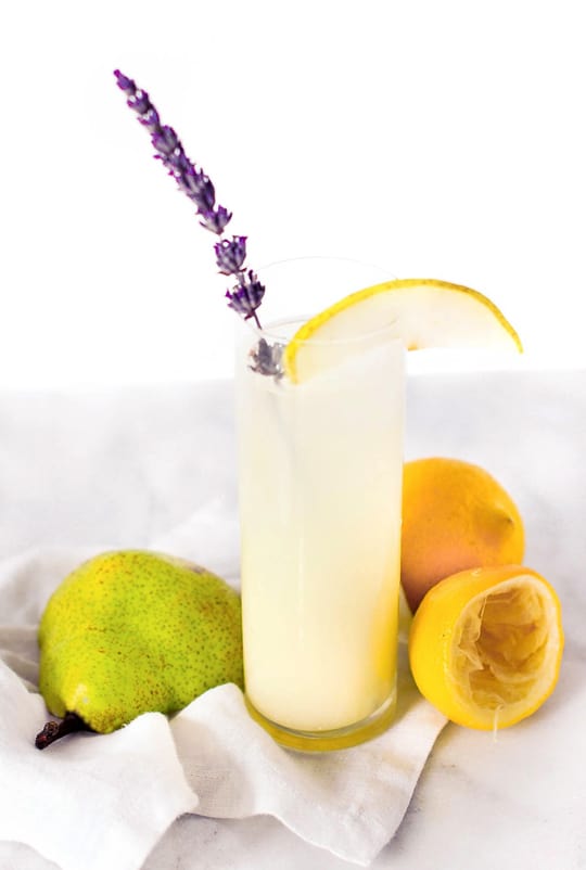 vodka pear lavender lemonade recipe - sugar & cloth