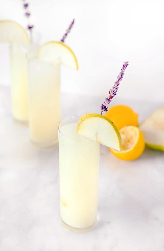 vodka pear lavender lemonade recipe - sugar & cloth