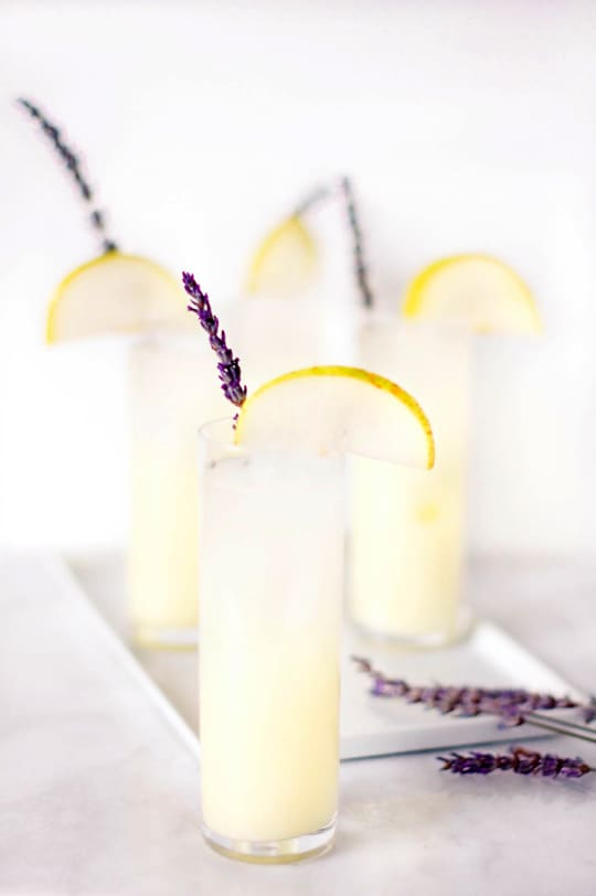 vodka pear lavender lemonade recipe - sugar & cloth