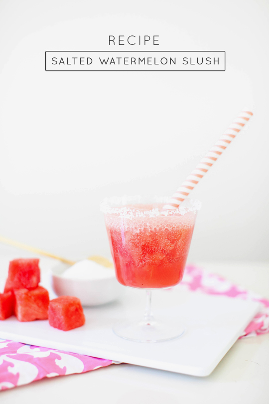 Salted Watermelon Slush Cocktail Recipe
