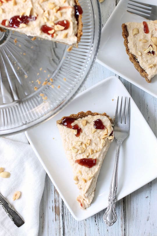 Boozy peanut butter and jelly tart recipe - sugar and cloth