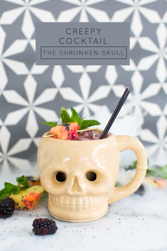 Creepy Cocktails Shrunken Skull Recipe Sugar And Cloth