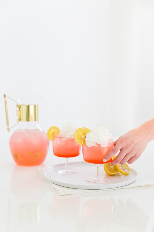 pink dream cocktail recipe - sugar & cloth