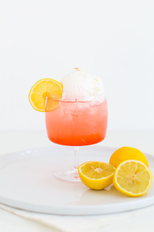 pink dream cocktail recipe - sugar & cloth