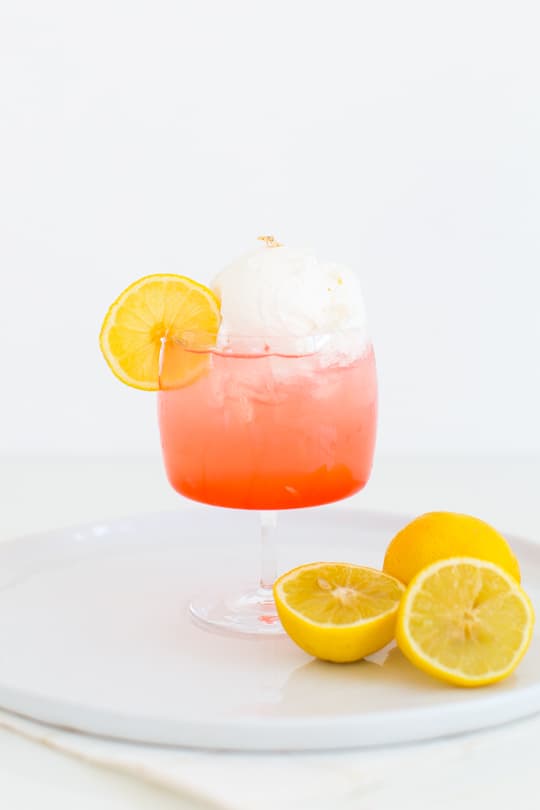 pink dream cocktail recipe - sugar & cloth
