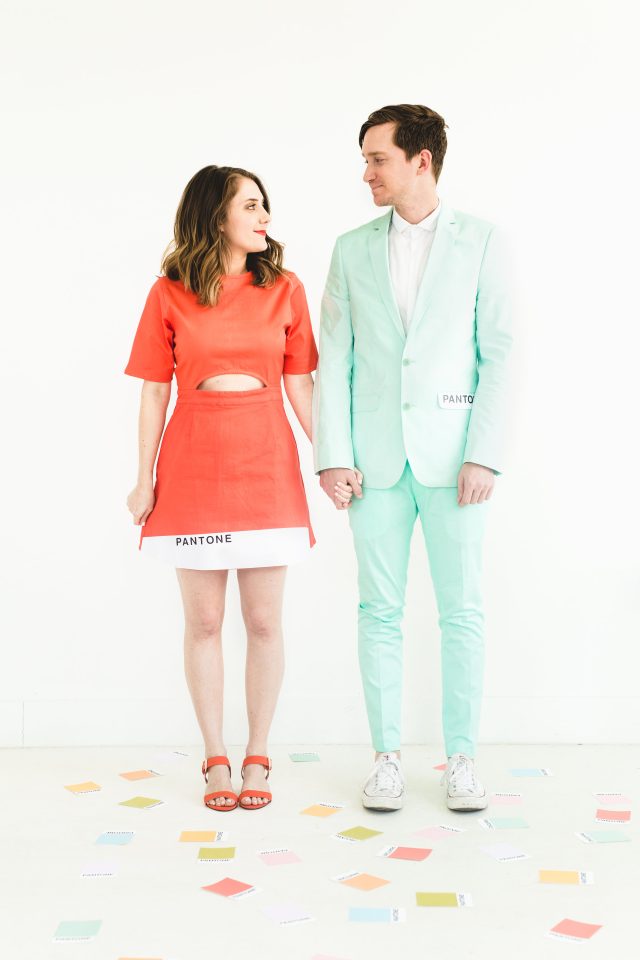 Hipster Halloween: DIY Pantone Color Combo Couples Costume - Sugar & Cloth