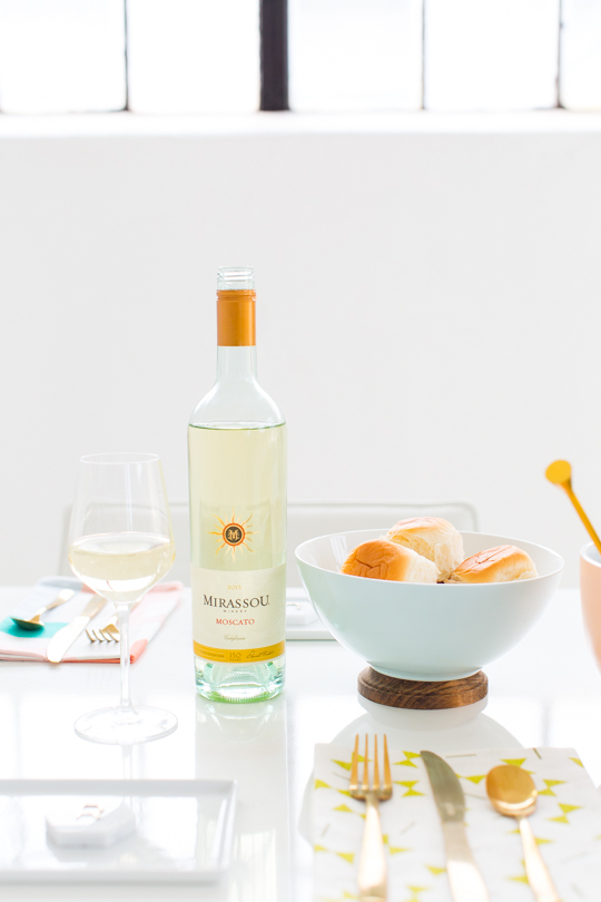 DIY Footed Serving Bowl with Wine