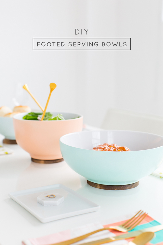DIY Footed Serving Bowl - Sugar and Cloth