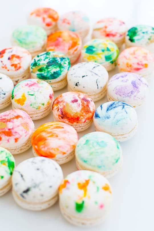 DIY Marbled Macarons - Sugar and Cloth