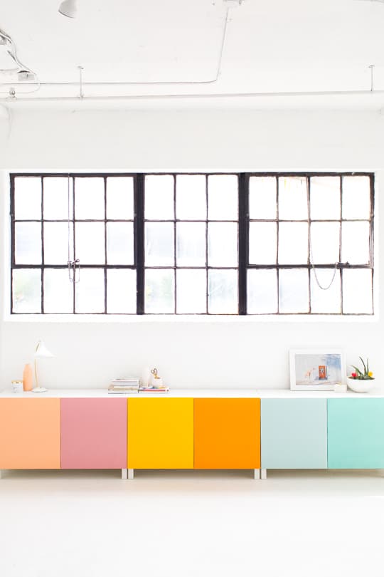Ikea Besta Door Colors - DIY Color Block Storage Ideas