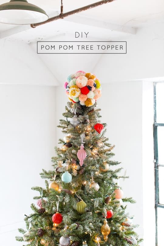 DIY tree topper & our holiday space with martha stewart! - sugar and cloth