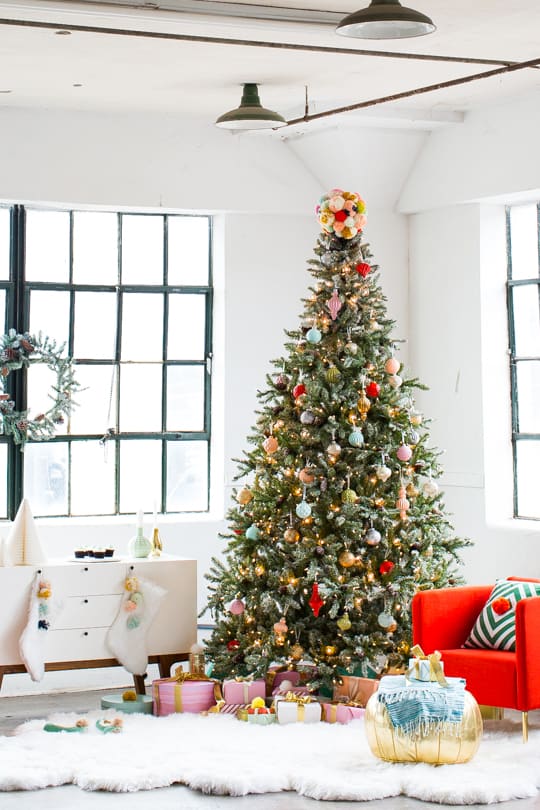 DIY tree topper & our holiday space with martha stewart! - sugar and cloth