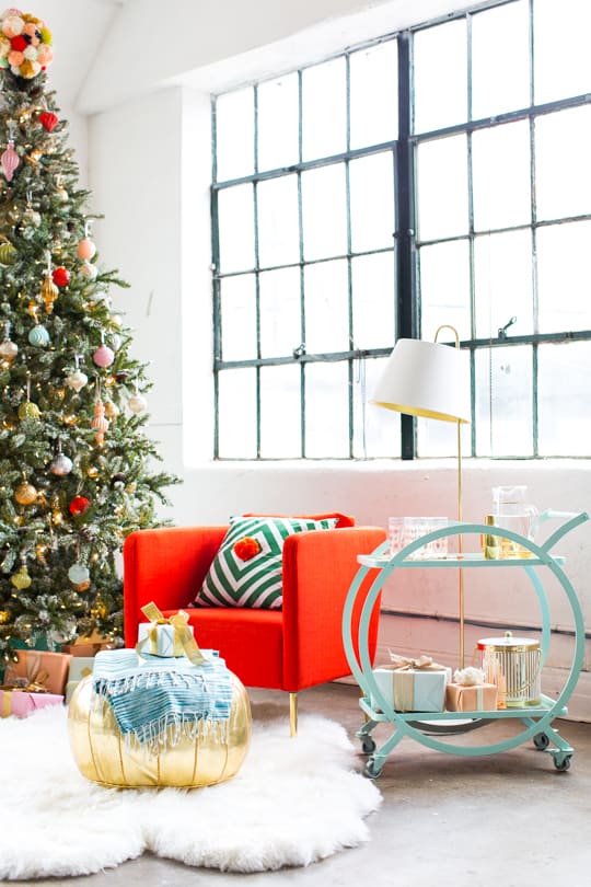 DIY tree topper & our holiday space with martha stewart! - sugar and cloth