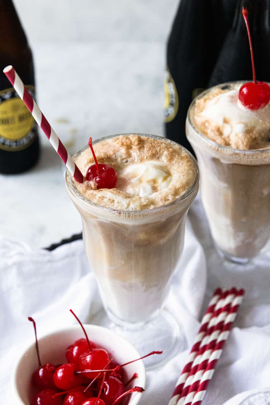 photo of the best root beer float recipe by top Houston lifestyle blogger Ashley Rose of Sugar & Cloth