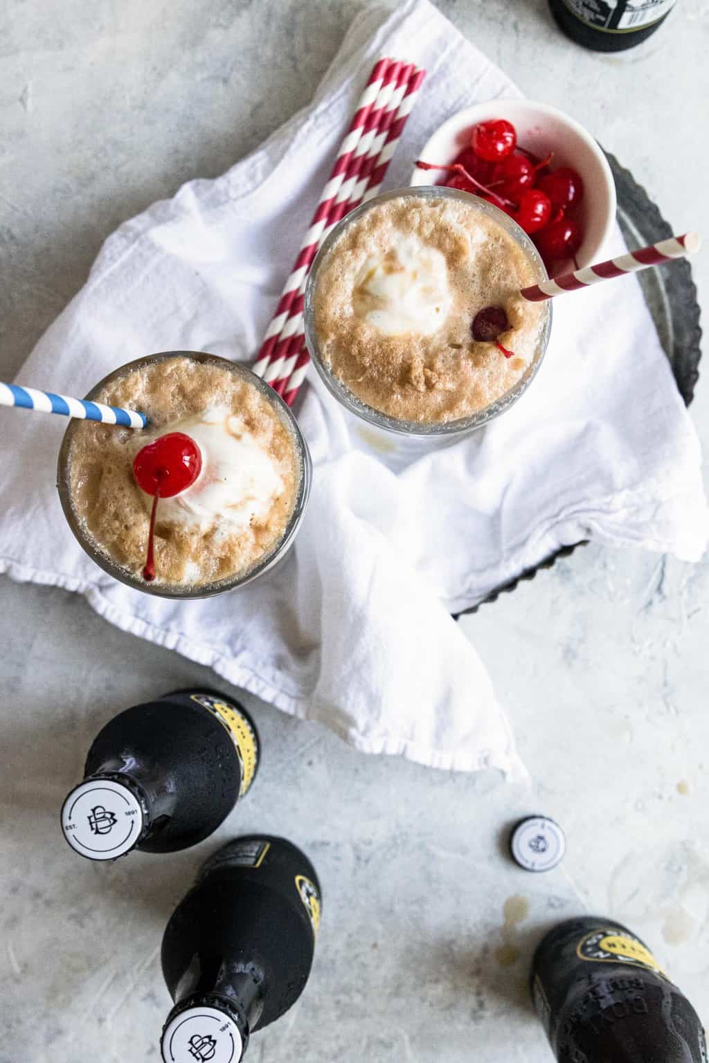 photo of the classic root beer float topping, a cherry by top Houston lifestyle blogger Ashley Rose of Sugar & Cloth