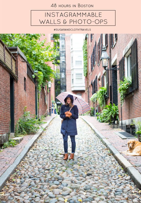 Walls and photo-ops in Boston - sugar and cloth - acorn street - travel