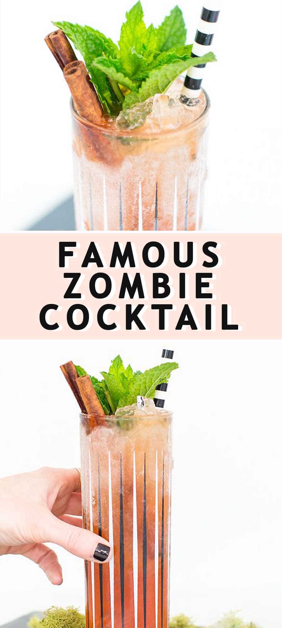 long photo with a graphic of a zombie cocktail