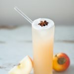 apple brandy allspice fizz cocktail recipe - sugar and cloth