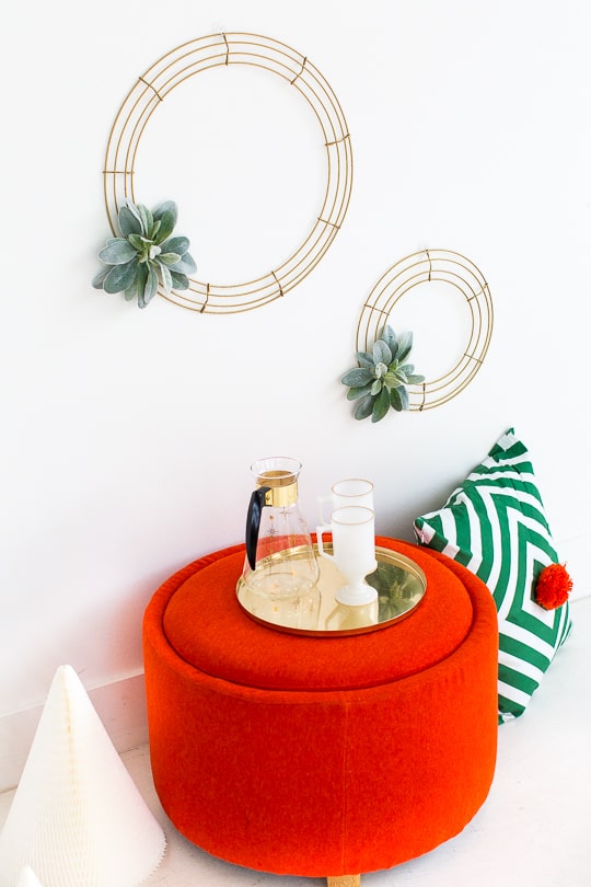 Simple DIY Geometric Wreath - Sugar & Cloth