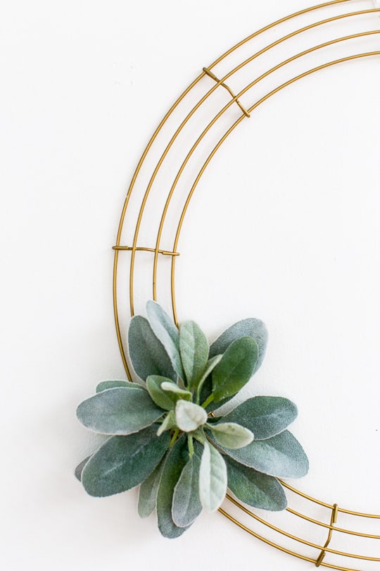 Simple DIY Geometric Wreath - Sugar & Cloth