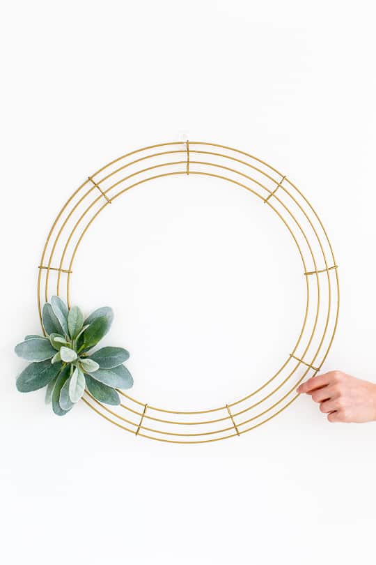 Simple DIY Geometric Wreath - Sugar & Cloth
