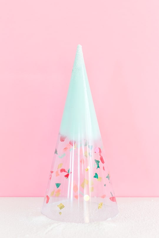 DIY Christmas trees: confetti domes - sugar & cloth