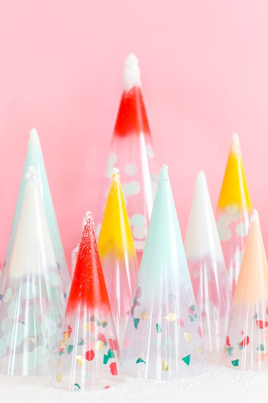 DIY Christmas trees: confetti domes - sugar & cloth