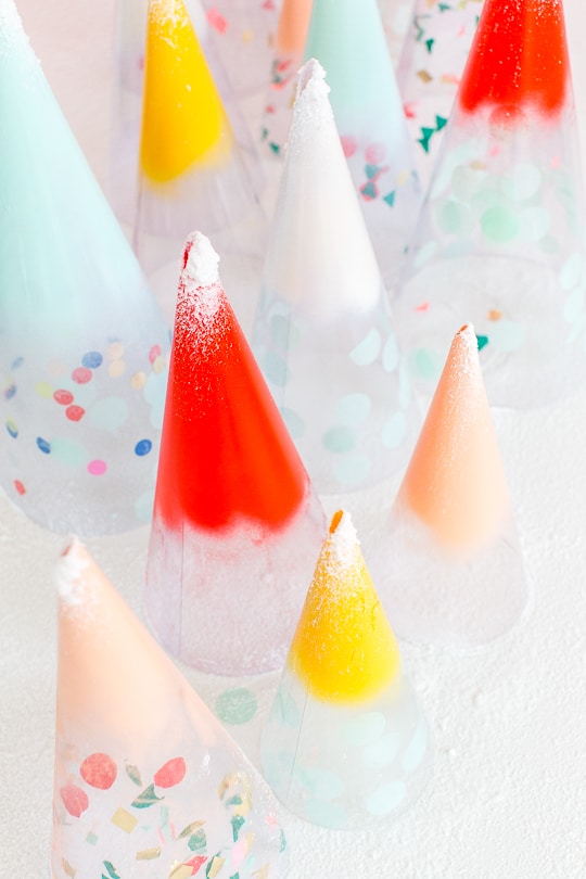 DIY Christmas trees: confetti domes - sugar & cloth