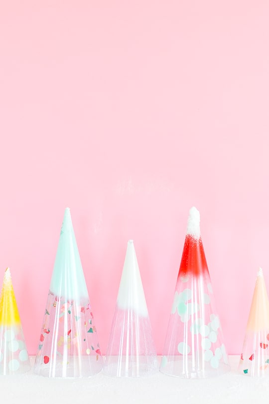 DIY Christmas trees: confetti domes - sugar & cloth