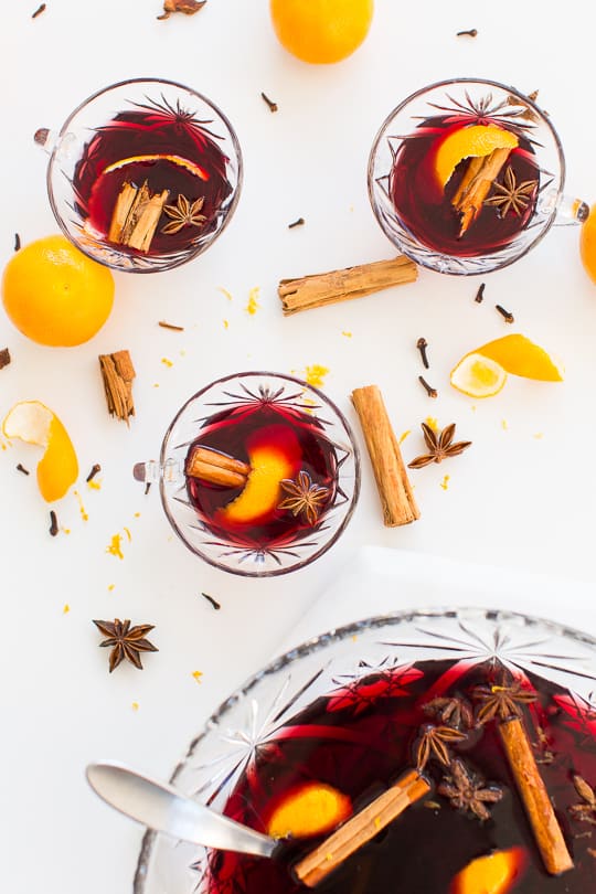 hot spiced wine recipe - sugar & cloth