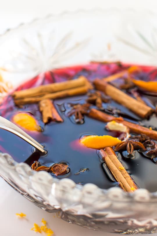 hot spiced wine recipe - sugar & cloth