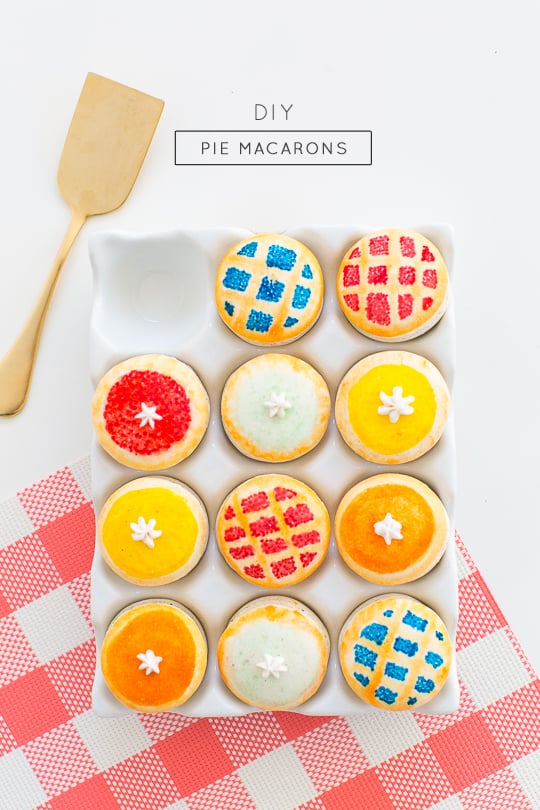 DIY Pie macarons - Sugar & Cloth