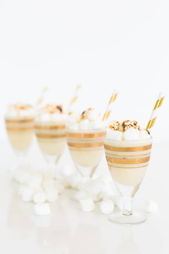 Toasted Marshmallow Ice Cream Shot Recipe - sugar & cloth - ashley rose