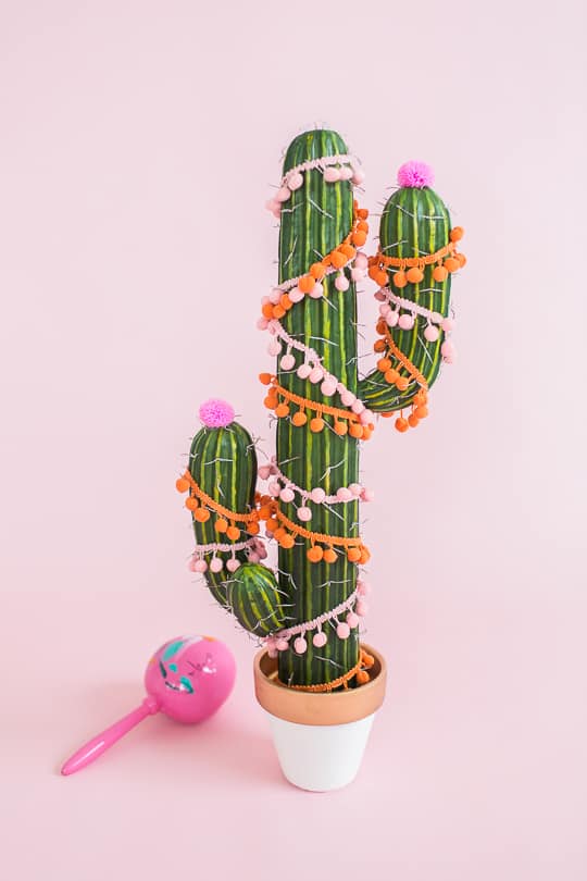 DIY cactus Christmas tree! - Sugar & Cloth