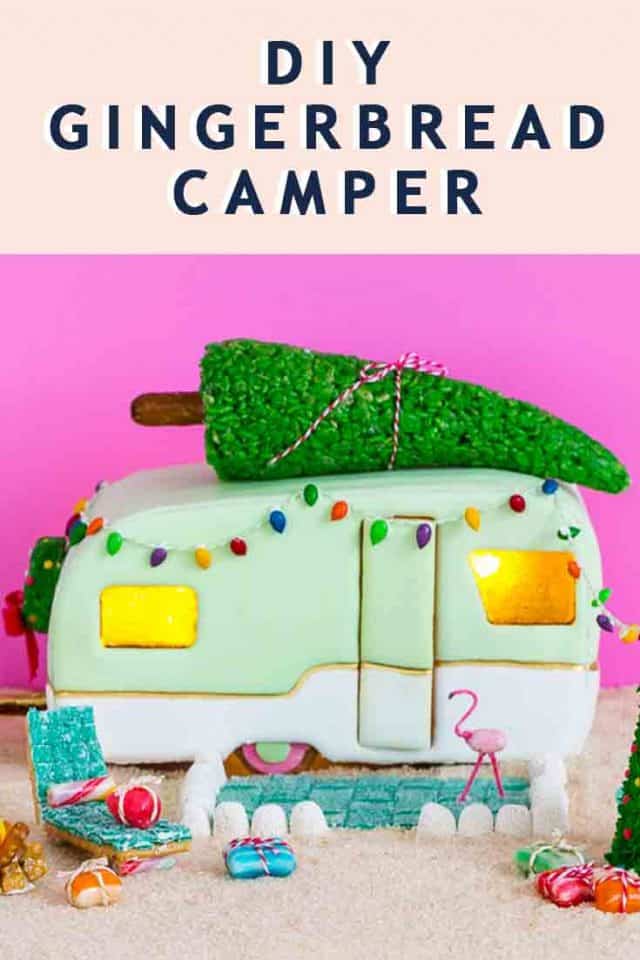 printable gingerbread house template DIY camper