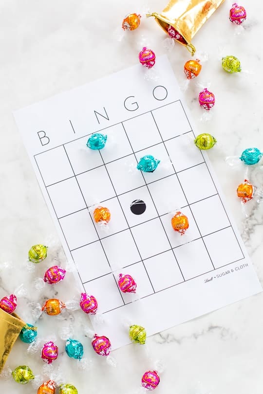 DIY truffle bingo printable template - blank bingo - golden globes bingo - sugar and cloth