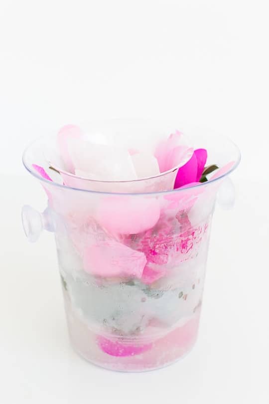 DIY frozen wine bucket - sugar & cloth 
