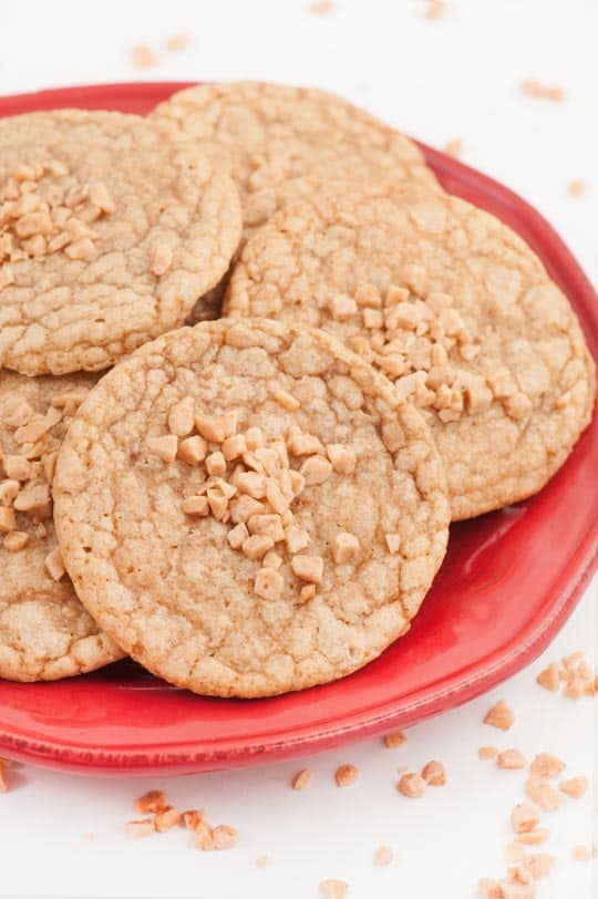 Brown Butter Toffee Cookie Recipe - sugar and cloth