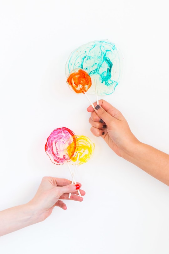 Step 6 -DIY Marble Spiked Lollipops by Sugar & Cloth Top Houston Lifestyle Blogger Ashley Rose #lollipops #diy #recipe #marble #spiked #tequila #alcohol #adult #candy #sweets
