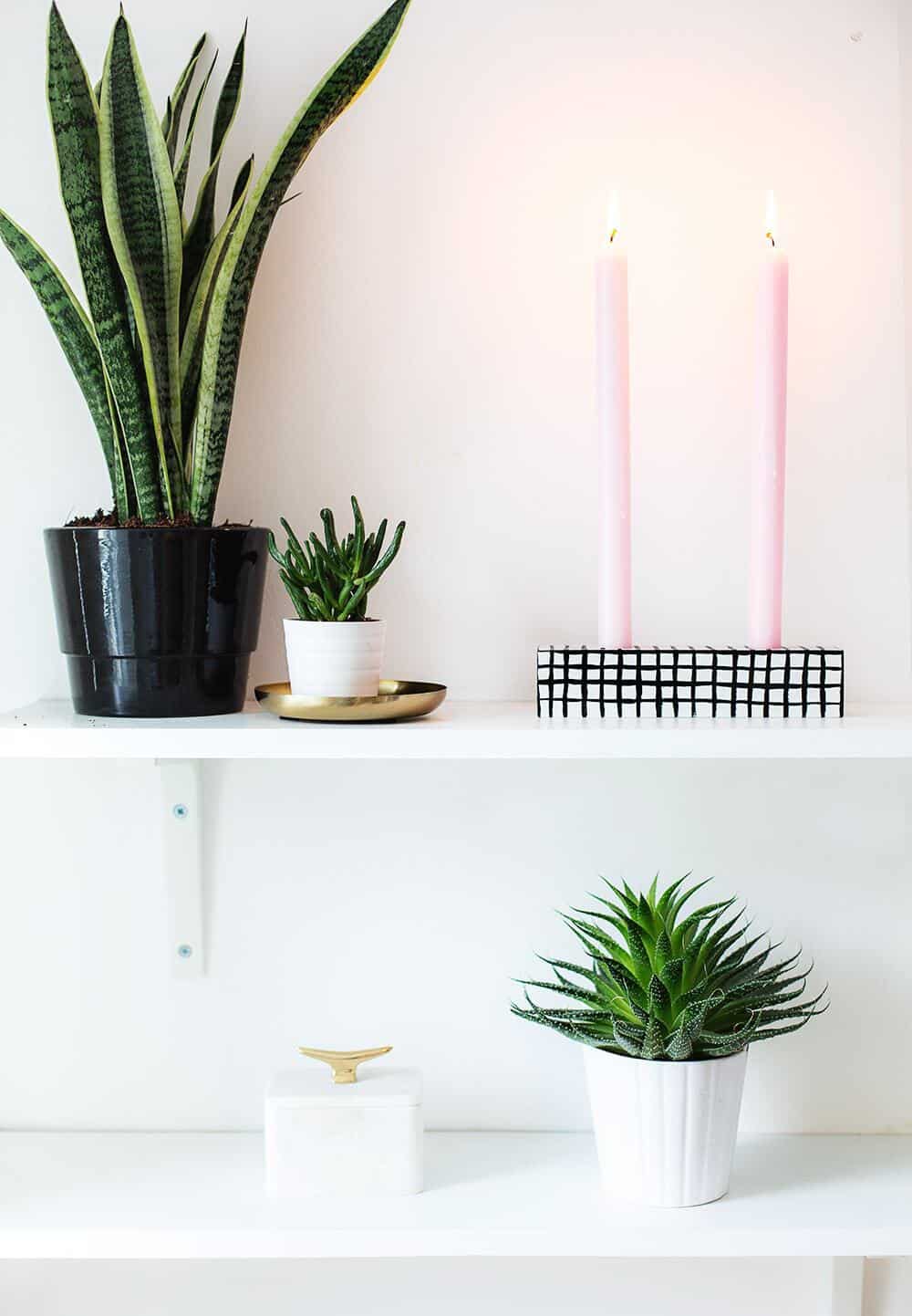 patterned #DIY candle holder - sugar and cloth