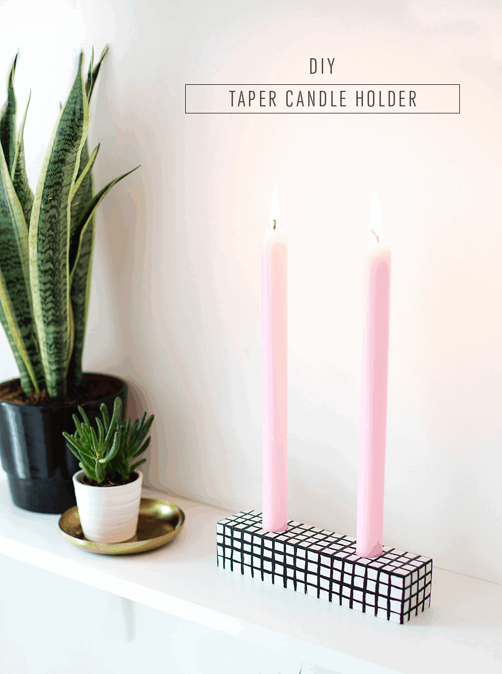 patterned #DIY candle holder - sugar and cloth