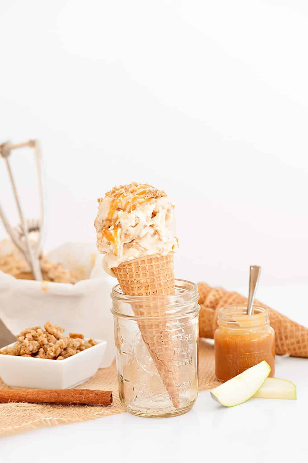 Caramel Apple Crumble Ice Cream Recipe