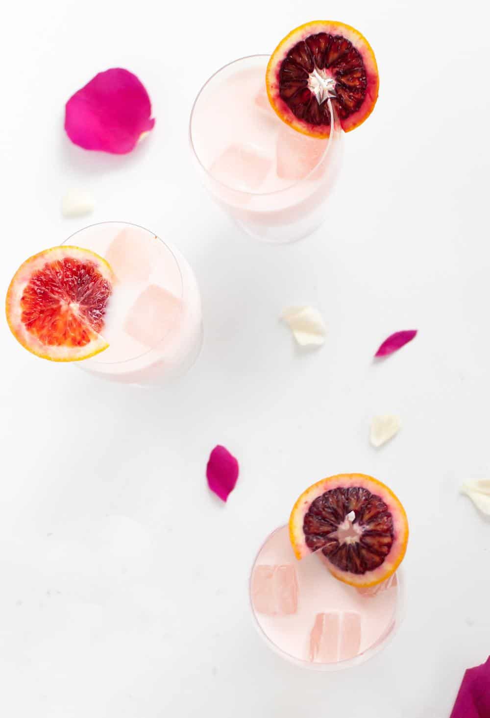 Blood Orange & Rose Creamsicle Cocktail - Sugar & Cloth