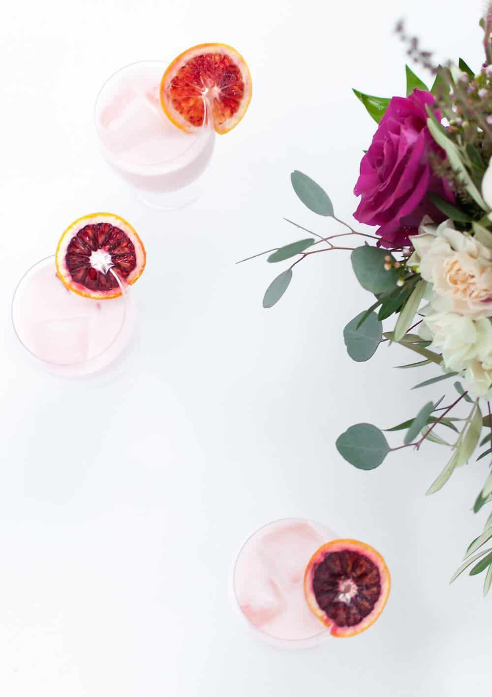 Blood Orange & Rose Creamsicle Cocktail - Sugar & Cloth