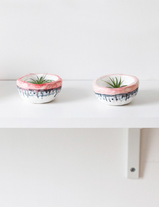 mini DIY plant pots - sugar and cloth - planter - spring