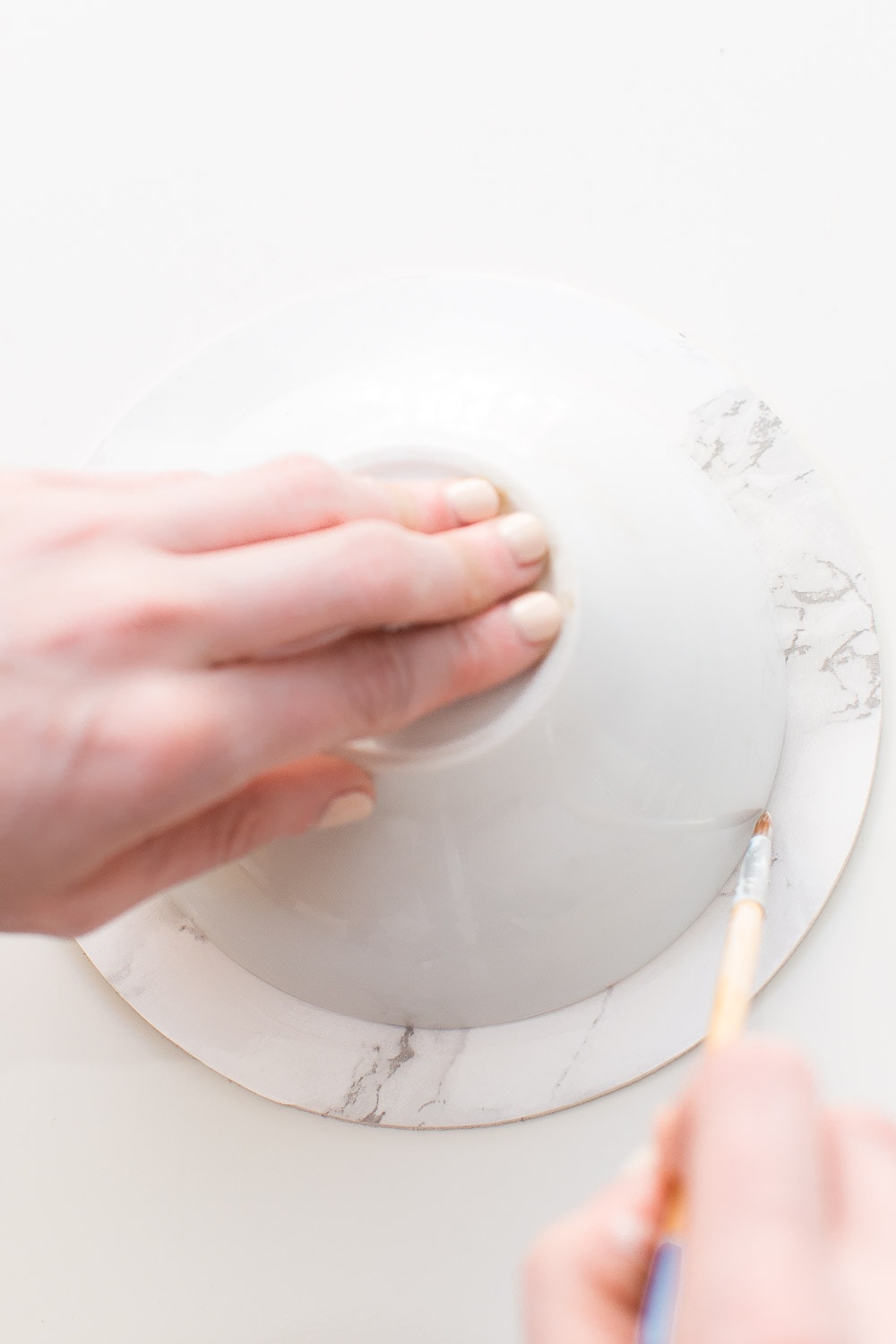 How To Make A Decorative DIY Marble Plates — Sugar & Cloth Decor