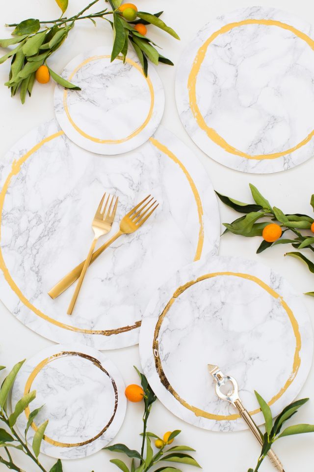 How To Make A Decorative DIY Marble Plates