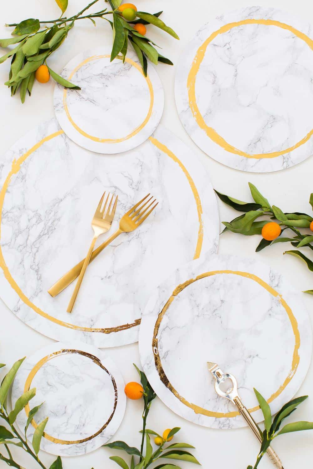 Decorative Diy Marble Plates Sugar Cloth Decor