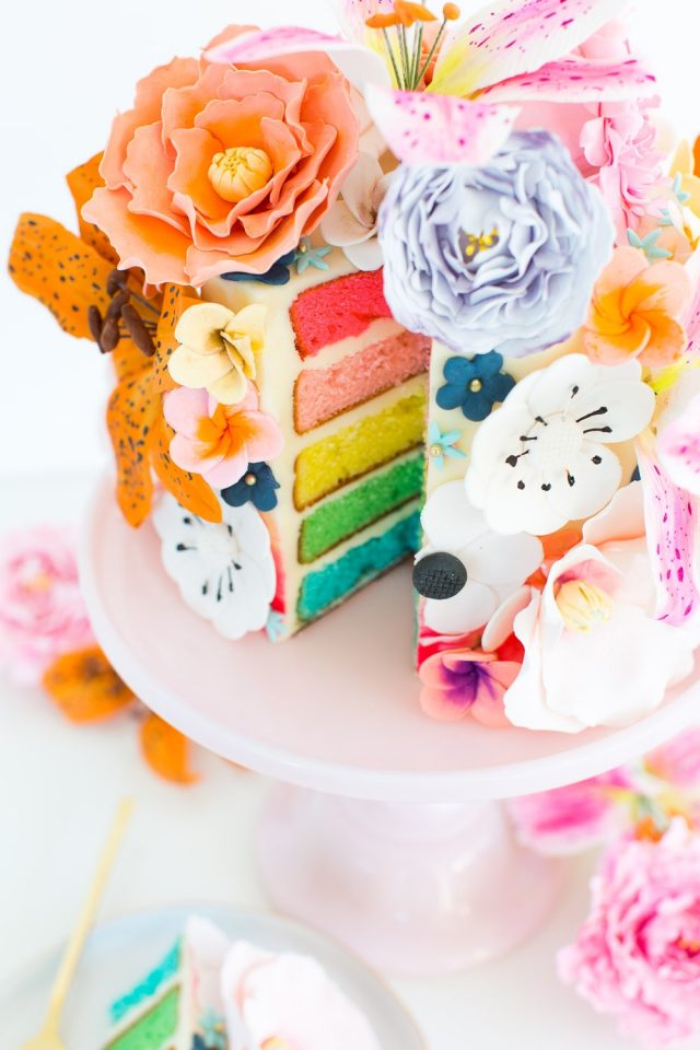 How To Make DIY Sugar Flower Cake